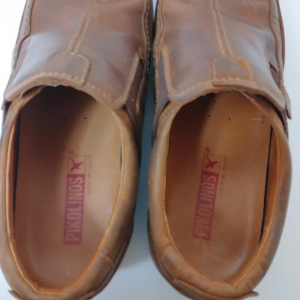 Men's Pikolinos Loafer Slip On Brown Leather Comfort Shoes Size EU 44 US 11